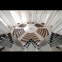Berlin, St. Hedwigs-Kathedrale, Blick �ber das R�ckpositiv in die Kirche
