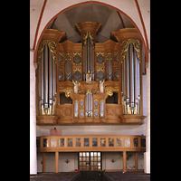 Hamburg, Hauptkirche St. Jacobi, Orgelempore an der Westwand mit groer Schnitger-Orgel