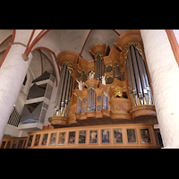 Hamburg, Hauptkirche St. Jacobi, Schnitger-Orgel und Kemper-Orgel seitlich