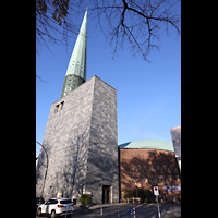 Hamburg, Hauptkirche St. Nikolai, Ansicht von S�dosten vom Harvestehuder Weg