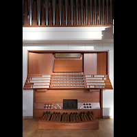 Hamburg, Hauptkirche St. Nikolai, Spieltisch der Hauptorgel