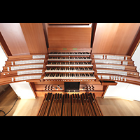 Hamburg, Hauptkirche St. Nikolai, Spieltisch von oben