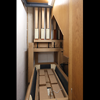 Rheine, St. Dionysius, Balg und Pfeifenfe der Posaune 16' im Pedal