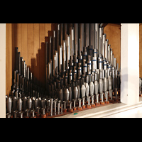 Schleswig, Dom St. Petri, Pfeifen im Brustwerk der Chororgel