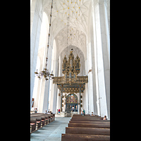 Gdansk (Danzig), Bazylika Mariacka (St. Marien), Hauptschiff in Richtung Orgel