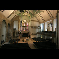 Stuttgart, Stiftskirche, Blick von der Orgelempore in die Kirche