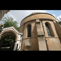 London, Temple Church, Rundkirche von auen