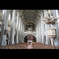 Halle (Saale), Marktkirche Unserer Lieben Frauen, Hauptschiff mit Chororgel