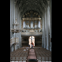Halle (Saale), Marktkirche Unserer Lieben Frauen, Hauptschiff mit groer Orgel