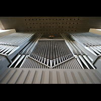 Karlsruhe, Stadtkirche, Prospektdetail der Hauptorgel