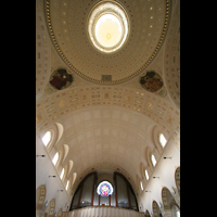 Sankt Gallen (St. Gallen), St. Maria Neudorf, Decke mit Fernwerksffnung unterhalb der Kuppel
