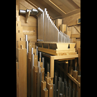 Engelberg, Klosterkirche, Pfeifen in der 'oberen Etage'