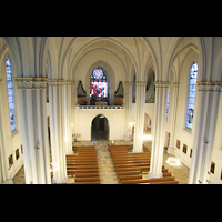 Berlin, St. Matthias, Blick vom Baugerst in die Kirche