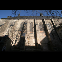 Halle (Saale), Konzerthalle (ehem. Ulrichskirche), Seitenansicht vom Kirchhof aus