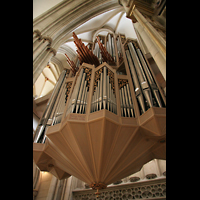 Mnster, St. Lamberti, Orgelperspektive von unten