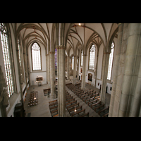Mnster, St. Lamberti, Blick von der Orgelempore in die Kirche