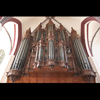 Tangermnde, St. Stephan, Scherer-Orgel von unten