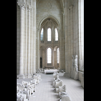 Laon, Cathdrale, Blick von der Seitenempore in Richtung...