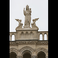 Laon, Cathdrale, Figuren zwischen den Trmen