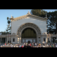 San Diego, Balboa Park, Spreckels Organ Pavilion (Freiluftorgel), Orgel im Pavillon