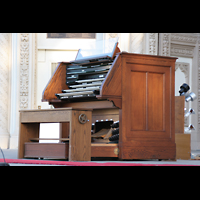 San Diego, Balboa Park, Spreckels Organ Pavilion (Freiluftorgel), Spieltisch seitlich