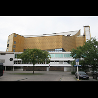 Berlin, Philharmonie, Ansicht vom Parkplatz aus