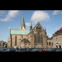 Paderborn, Dom, Auenansicht vom Chor aus