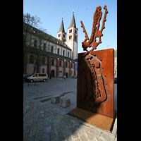 Wrzburg, Dom St. Kilian, Gesamtansicht von auen