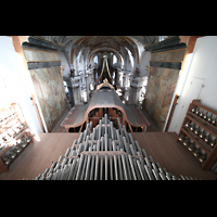 Bad Staffelstein, Wallfahrts-Basilika, Chamaden auf dem Orgeldach