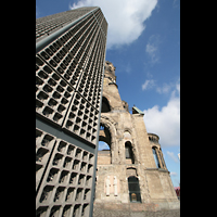 Berlin, Kaiser-Wilhelm-Gedchtniskirche, Neuer und alter Turm