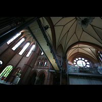 Berlin, Heilig-Kreuz-Kirche (Kirche zum Heiligen Kreuz), Chorraum, Kuppel und rechte Seitenempore