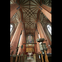 Gstrow, Pfarrkirche St. Marien, Innenraum und Gewlbe
