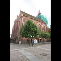 Gstrow, Pfarrkirche St. Marien, Auenansicht