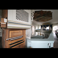 Mettenheim, St. Martin, Blick vom Spieltisch in die Kirche