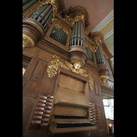 Mhlheim / Eis, Schlosskirche, Spieltisch mit Orgel