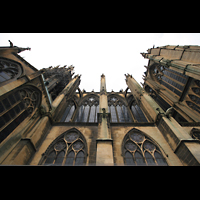 Metz, Cathdrale Saint-tienne, Seitenansicht