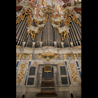 Frstenfeldbruck, Klosterkirche, Hauptorgel mit Spieltisch