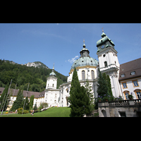 Ettal, Benediktinerabtei, Klosterkirche, Vorderansicht