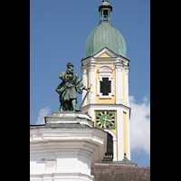 Ochsenhausen, Klosterkirche St. Georg, Turm-Detail