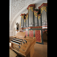 Immenstadt (Allgu), St. Nikolaus, Orgel mit Spieltisch