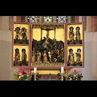 Gransee, Stadtkirche St. Marien, Schnitzaltar aus dem 15. Jahrhundert