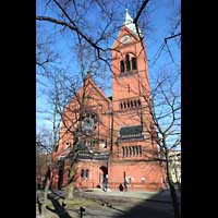 Berlin, Lutherkirche, Kirche von hinten mit Turm