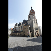 Leipzig, Nikolaikirche, Auenansicht seitlich mit Nikolaiplatz