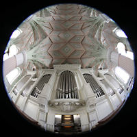Leipzig, Nikolaikirche, Orgel und Blick ins Gewlbe