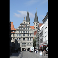 Braunschweig, St. Martini, Gewandhaus mit Trmen von St. Martini