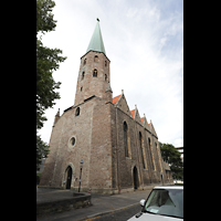 Braunschweig, St. Petri, Seitenansicht von An der Petrikirche aus