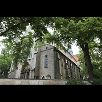 Braunschweig, Klosterkirche St. Mariae, Fassade und Seintenansicht