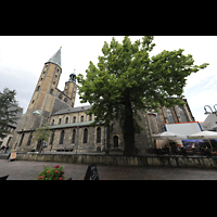 Goslar, Marktkirche St. Cosmas und Damian, Auenansicht vom Marktkirchhof aus