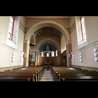 Berlin, Friedenskirche Niederschnhausen, Innenraum in Richtung Chor