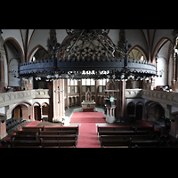 Berlin, Stephanuskirche, Blick vom Spieltisch in die Kirche